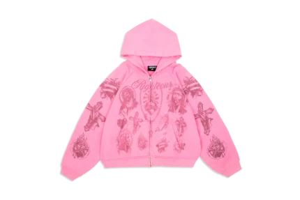 Werighteous "Tatted Believer" Zip Up (Pink)